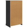 vidaXL Haut Armoire avec tiroir 3 pcs Ch&ecirc;ne noir Bois d'ing&eacute;nierie