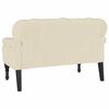 vidaXL Banc Chesterfield Cr&egrave;me 119,5 x 64,5 x 75 cm Cuir synth&eacute;tique