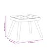 vidaXL Chaise de relaxation avec tabouret Taupe Tissu