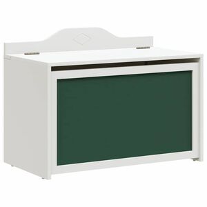vidaXL Coffre de rangement avec devant tableau noir ROROS Blanc