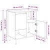 vidaXL Buffets 2 pcs Bois Ancien 60 x 35 x 70 cm Bois d'ing&eacute;nierie