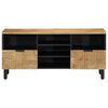 vidaXL Meuble TV marron 100x33x46 cm bois massif de manguier