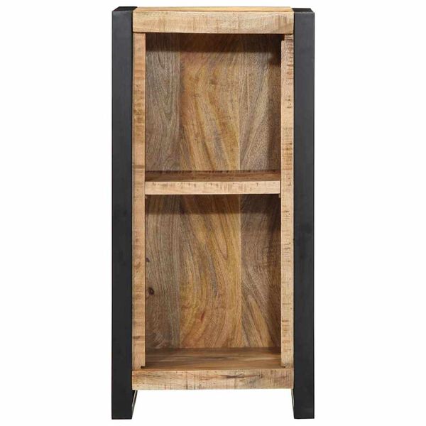 vidaXL Cabinet de chevet avec &eacute;tag&egrave;re Marron Bois de manguier massif