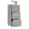 vidaXL Buffet Sonoma gris 34,5x34x90 cm Bois d'ingénierie