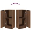 vidaXL Buffet Ch&ecirc;ne marron 30x30x70 cm Bois d'ing&eacute;nierie