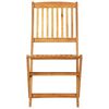 vidaXL Ensemble &agrave; manger de jardin pliable 3 pcs bois d'acacia massif