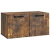 vidaXL Meuble TV mural Ch&ecirc;ne fum&eacute; 59,5 x 31 x 30 cm Bois d'ing&eacute;nierie