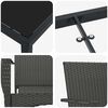 vidaXL Ensemble de salle &agrave; manger pour jardin 5 pcs Noir polyrotin