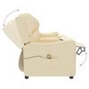 vidaXL Fauteuil de massage inclinable et porte-gobelets 4 places crème