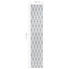 vidaXL Tapis BCF Gris et blanc 80x450 cm