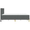 vidaXL Cadre de lit Gris fonc&eacute; 120 x 200 cm Polyester