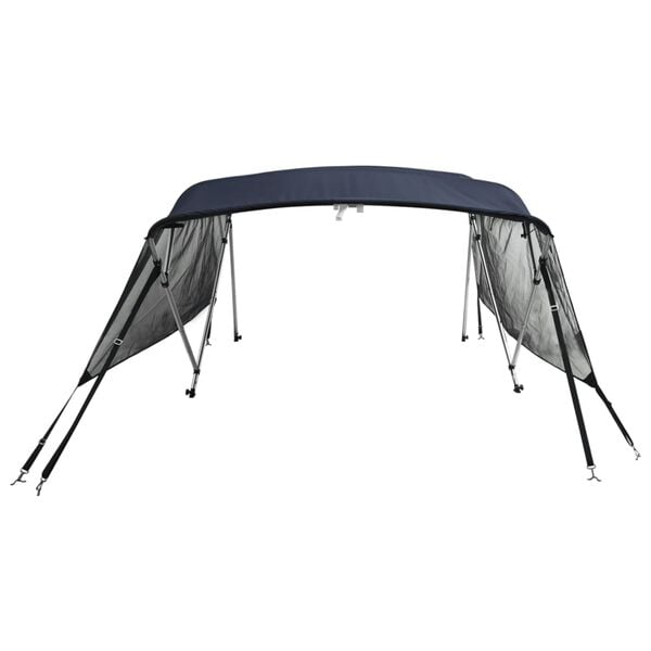 vidaXL Toit bimini à 4 arceaux parois en maille 243x(170-182)x137 cm
