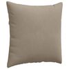 vidaXL Coussins de canapé 2 pcs Taupe 60 x 60 cm tissu