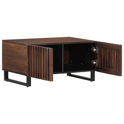 vidaXL Table basse marron 80x51x40 cm bois de massif manguier