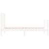 vidaXL Cadre de lit sans matelas blanc 100x200 cm bois de pin massif