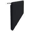 vidaXL Coussin de t&ecirc;te de lit Hanko noir 160 cm tissu