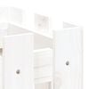 vidaXL Jardini&egrave;re avec design de cl&ocirc;ture blanc 60x30x30 cm pin massif