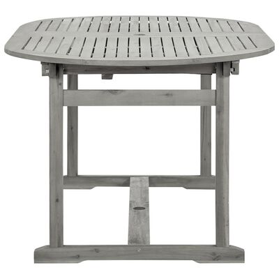 vidaXL Table à dîner de jardin (160-240)x100x75cm Bois d'acacia massif