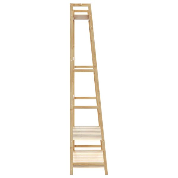 vidaXL Porte-v&ecirc;tement avec &eacute;tag&egrave;res 110x40x180 cm bambou