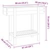vidaXL Lit sur&eacute;lev&eacute; de jardin 90x30x75 cm bois massif acacia