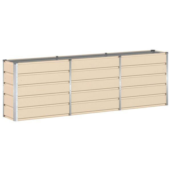 vidaXL Jardini&egrave;re Ivoire 160 x 40 x 75 cm Acier