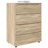 vidaXL Armoires de rangement 2 pcs Ch&ecirc;ne Sonoma 80 x 48 x 105 cm