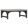 vidaXL Support de moniteur sonoma gris 37x23x14 cm bois d'ing&eacute;nierie