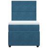 vidaXL Sommier &agrave; lattes de lit avec matelas bleu 80x200 cm velours