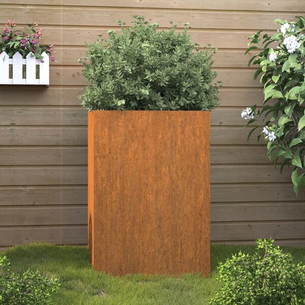 vidaXL Jardini&egrave;re 42x38x75 cm acier corten