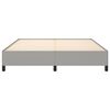 vidaXL Cadre de lit sans matelas gris clair 160x200 cm tissu