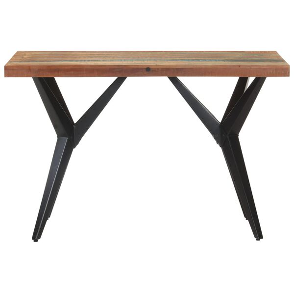 vidaXL Table à manger 120x60x76 cm Bois de récupération massif