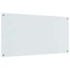 vidaXL Protection de cuisine Blanc 120 x 60 cm verre tremp&eacute;
