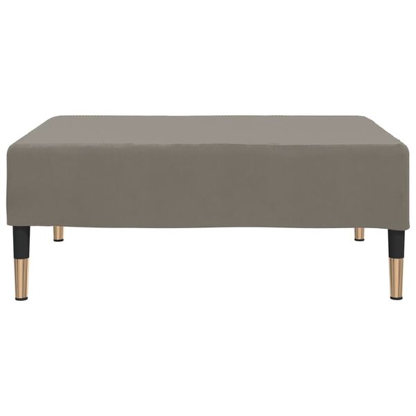 vidaXL Repose-pied Gris clair 78x56x32 cm Velours