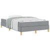 vidaXL Lit &agrave; ressorts avec matelas Gris clair 120 x 200 cm tissu