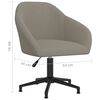 vidaXL Chaises pivotantes &agrave; manger lot de 4 gris clair velours