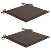 vidaXL Chaises Batavia lot de 2 et coussins taupe Bois de teck massif