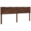 vidaXL T&ecirc;te de lit en bois brut ROSTOCK Marron fonc&eacute; 200 cm