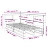 vidaXL Lit biblioth&egrave;que sans matelas blanc 90x190cm bois de pin massif