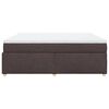 vidaXL Sommier &agrave; lattes de lit avec matelas Marron fonc&eacute; 180x200 cm