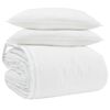 vidaXL Ensemble de Duvet avec oreiller 3 pc Blanc Plume de canard
