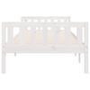 vidaXL Lit pour enfants sans matelas blanc 75x190cm bois de pin massif