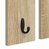vidaXL Porte-manteau mural avec &eacute;tag&egrave;re Ch&ecirc;ne sonoma 85 x 10 x 45 cm