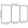 vidaXL Tableau blanc magn&eacute;tique pliable 120x100x1,7 cm aluminium