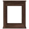 VidaXL Cadre de cheminée chêne marron 75x20x87,5 cm bois d'ingénierie