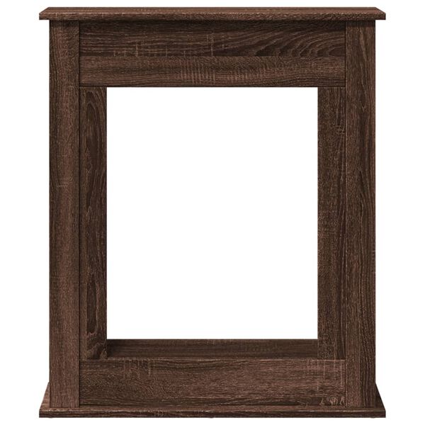 VidaXL Cadre de cheminée chêne marron 75x20x87,5 cm bois d'ingénierie