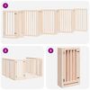 vidaXL Barri&egrave;re pour chiens avec porte pliable 9panneaux bois peuplier