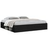 vidaXL Cadre de lit sans matelas noir 200x200 cm
