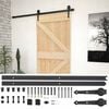 vidaXL Porte coulissante 90 x 210 cm Bois de pin massif