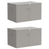 vidaXL Bo&icirc;te de rangement 2 pc Tissu intiss&eacute; 55 x 35 x 32 cm 61,6 L