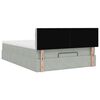 vidaXL Cadre de lit ottoman avec matelas gris clair 140x200 cm velours
